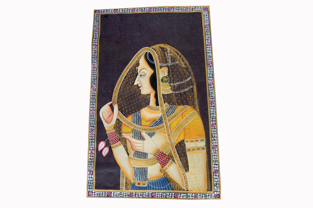 Bani Thani Painting On Silk
