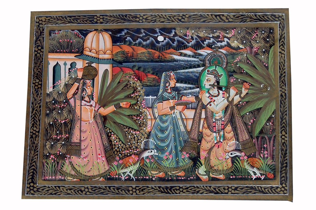 Krishna Leela On Silk