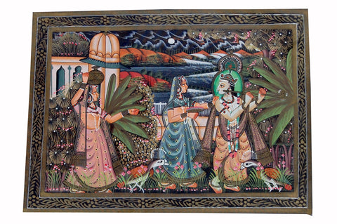 Krishna Leela On Silk