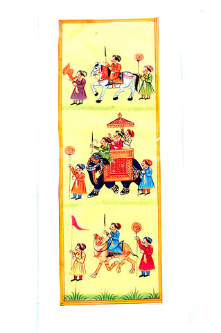 Mughal Painting on Silk